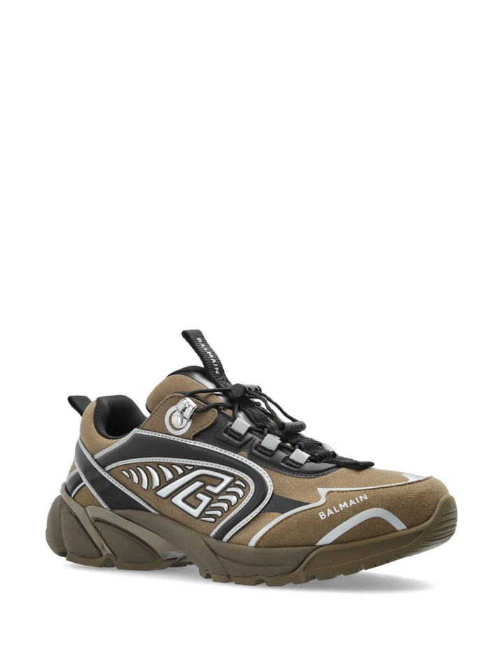 Balmain Cosmic Dust Panelled Sneakers
