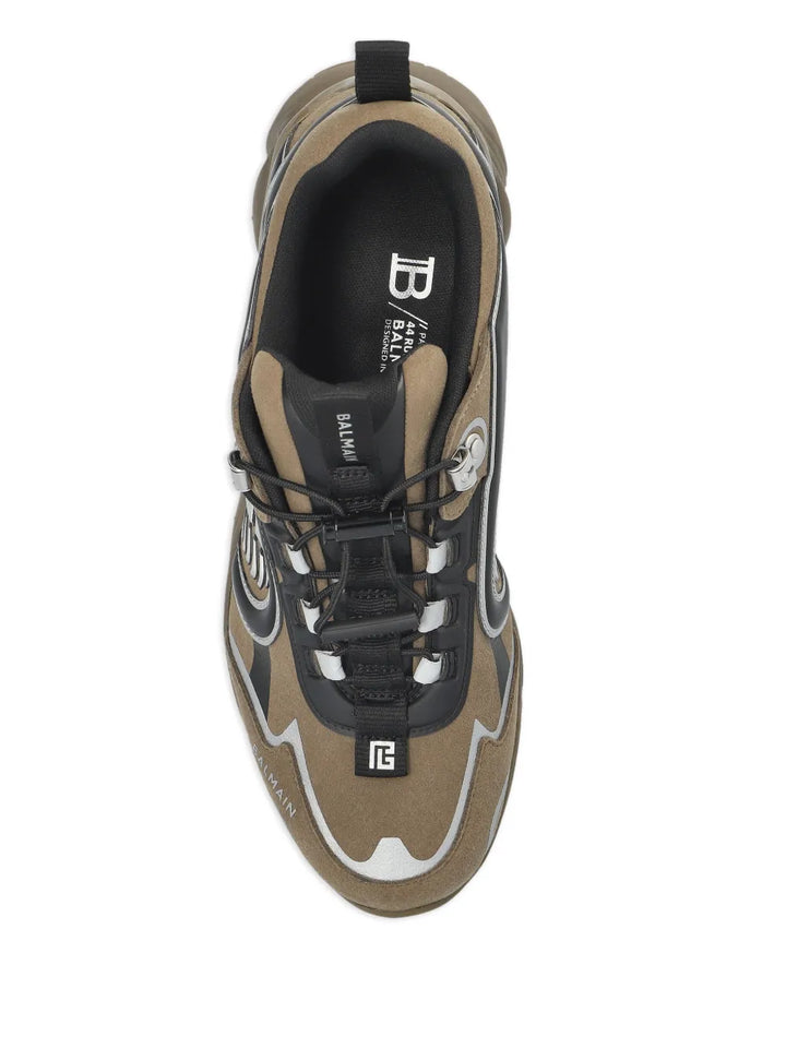 Balmain Cosmic Dust Panelled Sneakers