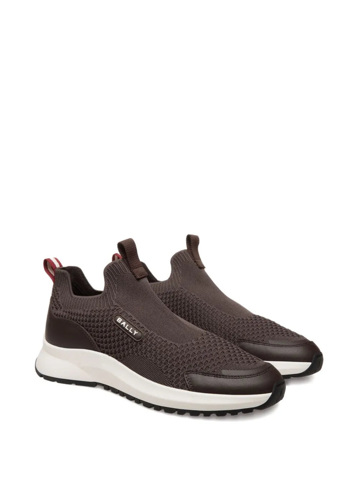 Bally Knit-Effect Pull-On Sneakers
