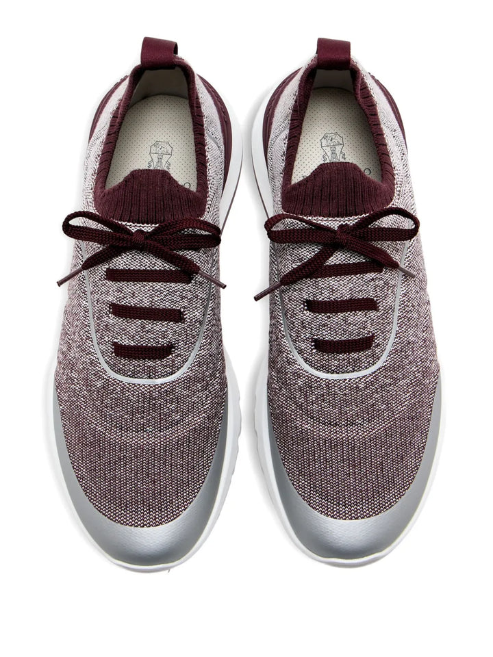 Brunello Cucinelli Knitted Trimmed Sneakers