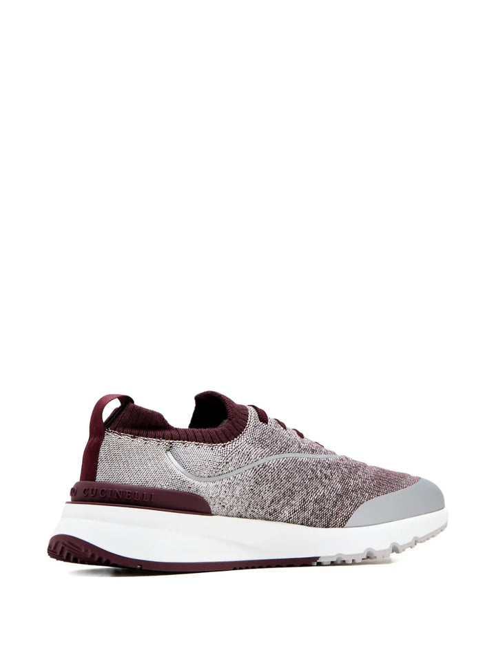 Brunello Cucinelli Knitted Trimmed Sneakers