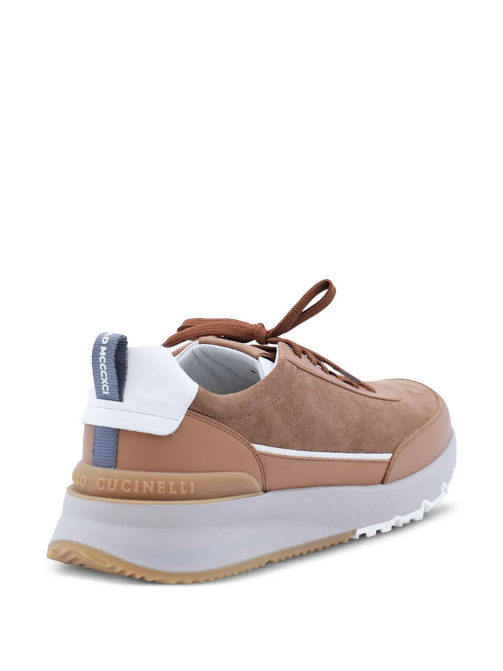 Brunello Cucinelli Suede Leather Sneakers