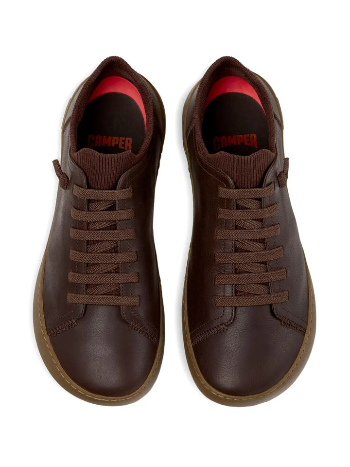 Camper Peu Serra Ribbed-Collar Leather Sneakers