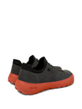 Camper Peu Cami Nubuck Leather Knit-Panel Sneakers