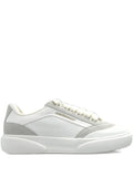 Casablanca Suede-Panel Leather Low-Top Sneakers