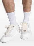 Casablanca Suede-Panel Leather Low-Top Sneakers