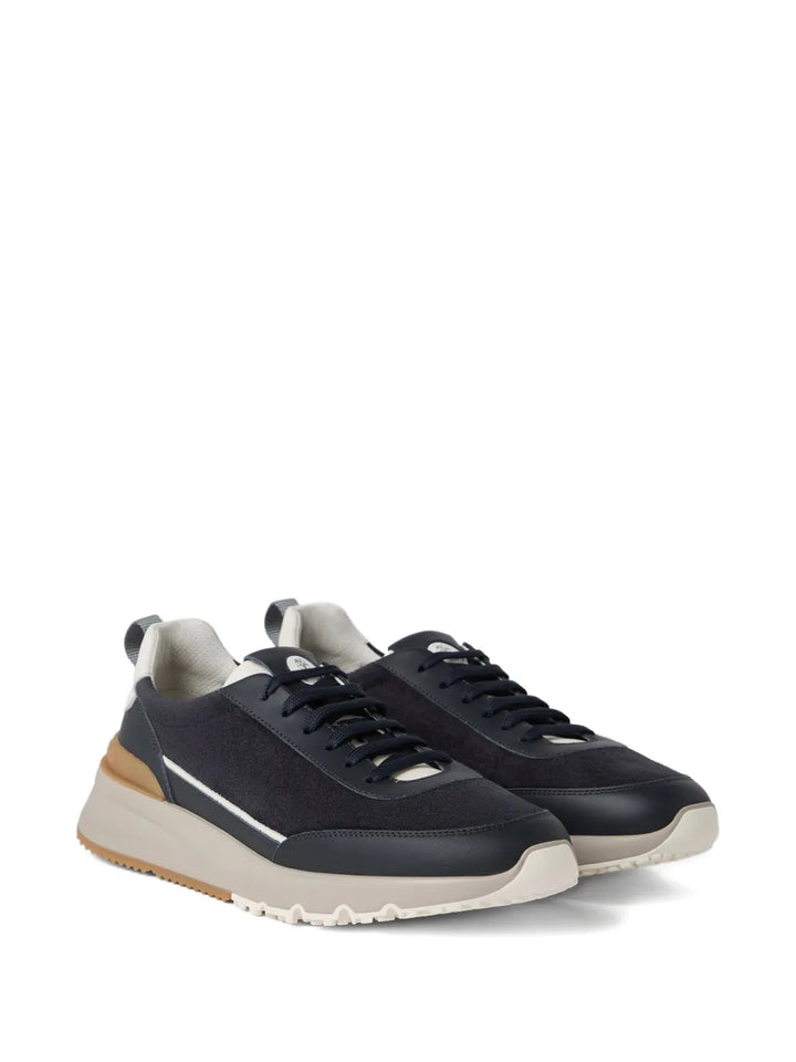 Brunello Cucinelli Lace-Up Suede Sneakers