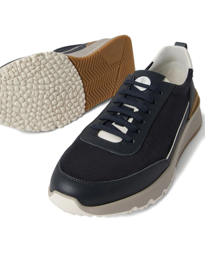 Brunello Cucinelli Lace-Up Suede Sneakers