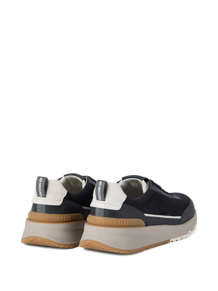 Brunello Cucinelli Lace-Up Suede Sneakers