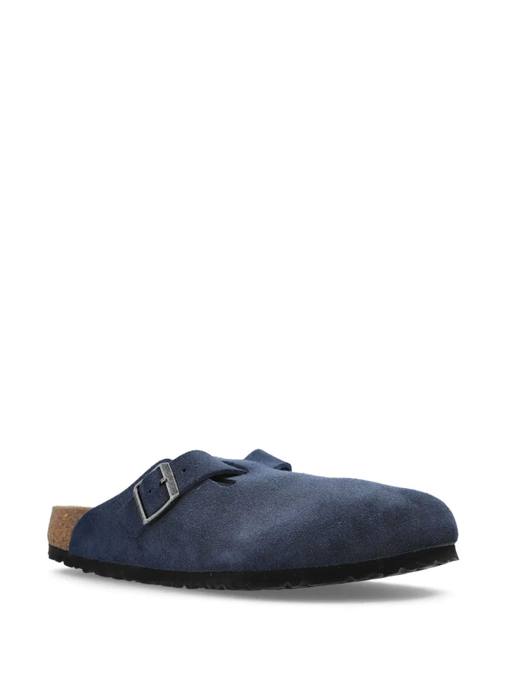 Birkenstock Boston Buckle Suede Slip-Ons