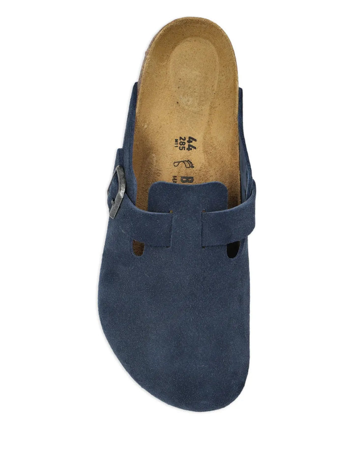 Birkenstock Boston Buckle Suede Slip-Ons