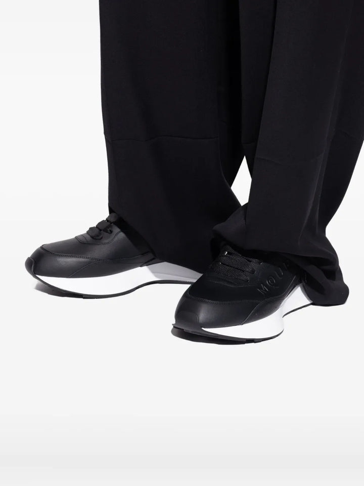 Alexander Mcqueen Leather Logo Trainers