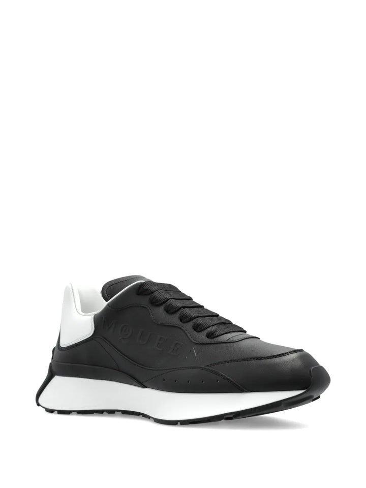 Alexander Mcqueen Leather Logo Trainers