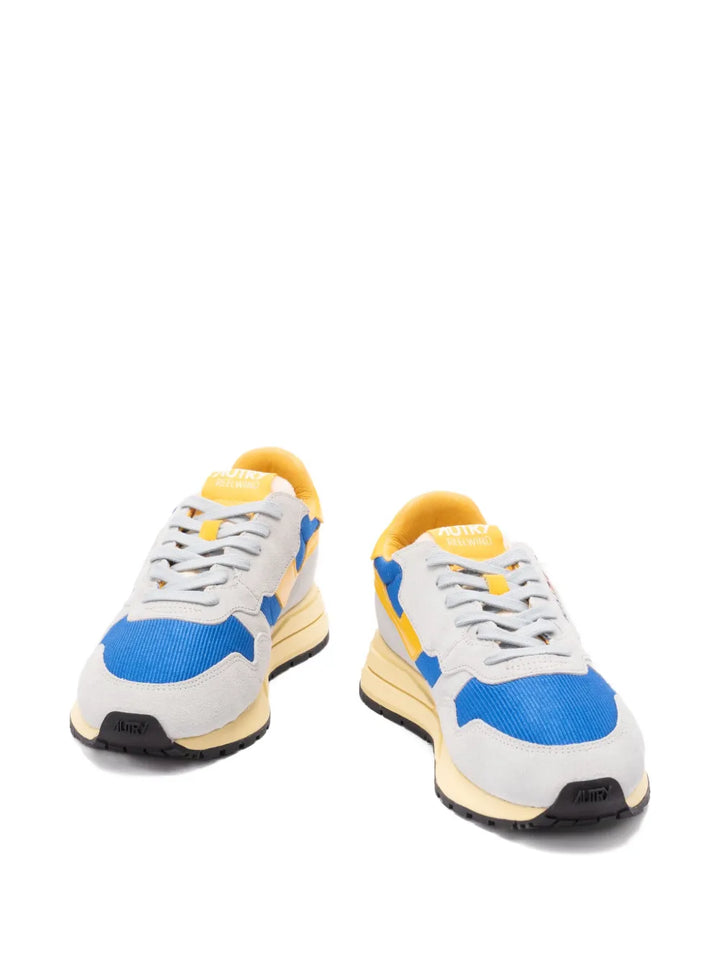 Autry Reelwind Low Suede Panelled Sneakers