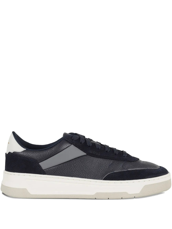 Boss Leather Panel Sneakers