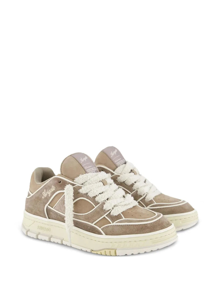 Axel Arigato Area Lo Leather Suede Panelled Trainers