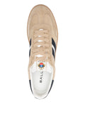 Bally Retro Stripe-Detail Suede Sneakers