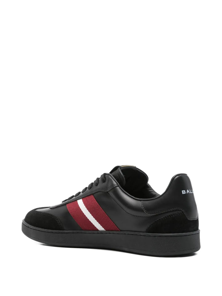 Bally Raise Stripe-Detail Leather Trainers