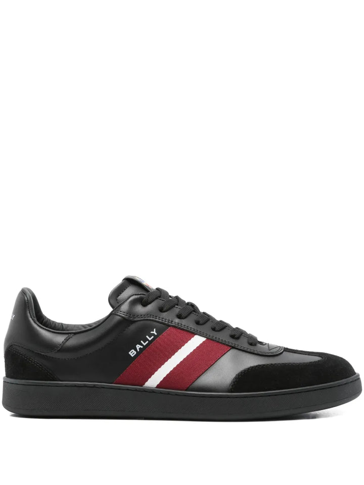 Bally Raise Stripe-Detail Leather Trainers