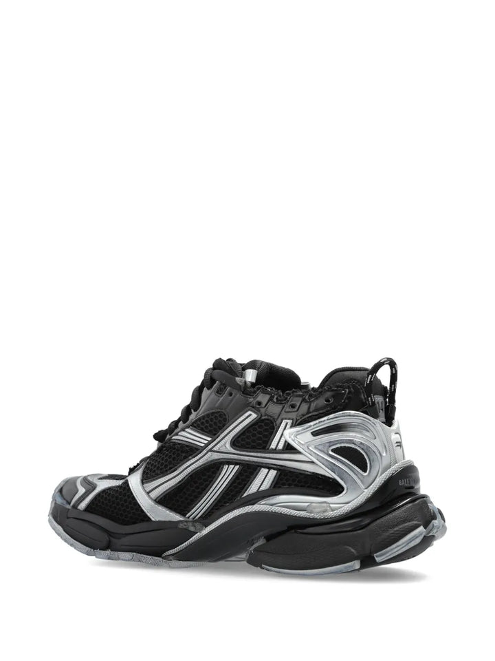 Balenciaga Lace-Up Metallic Trainers