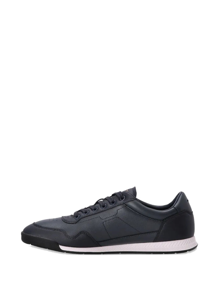 Boss Logo-Detail Leather Sneakers