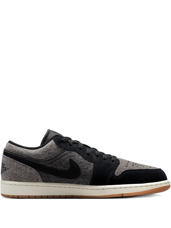 Air Jordan Retro 1 Low Se Black Denim Sneakers