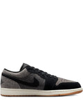 Air Jordan Retro 1 Low Se Black Denim Sneakers