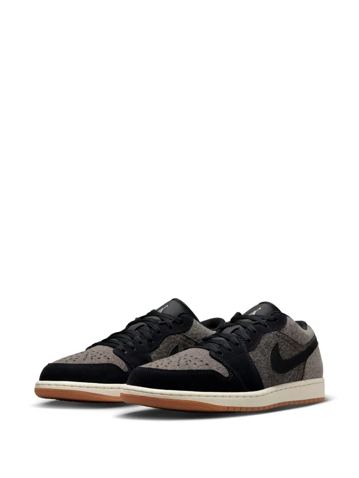 Air Jordan Retro 1 Low Se Black Denim Sneakers