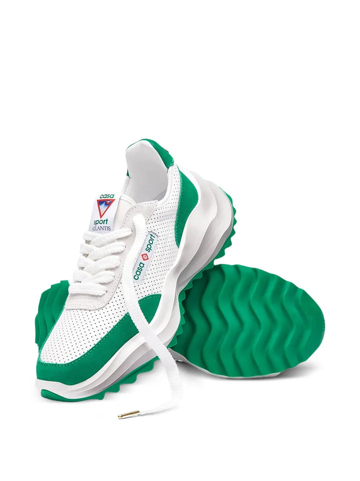 Casablanca Perforated-Panel Logo-Patch Sneakers