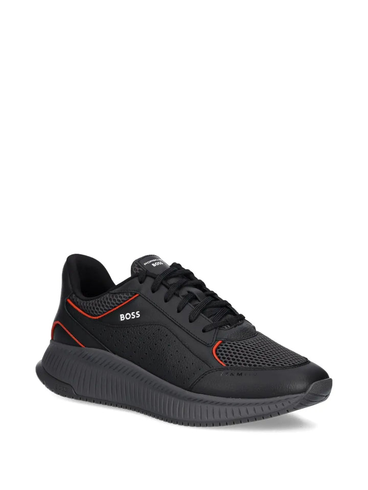 Boss X Porsche Ttnm Evo Perforated Leather Sneakers