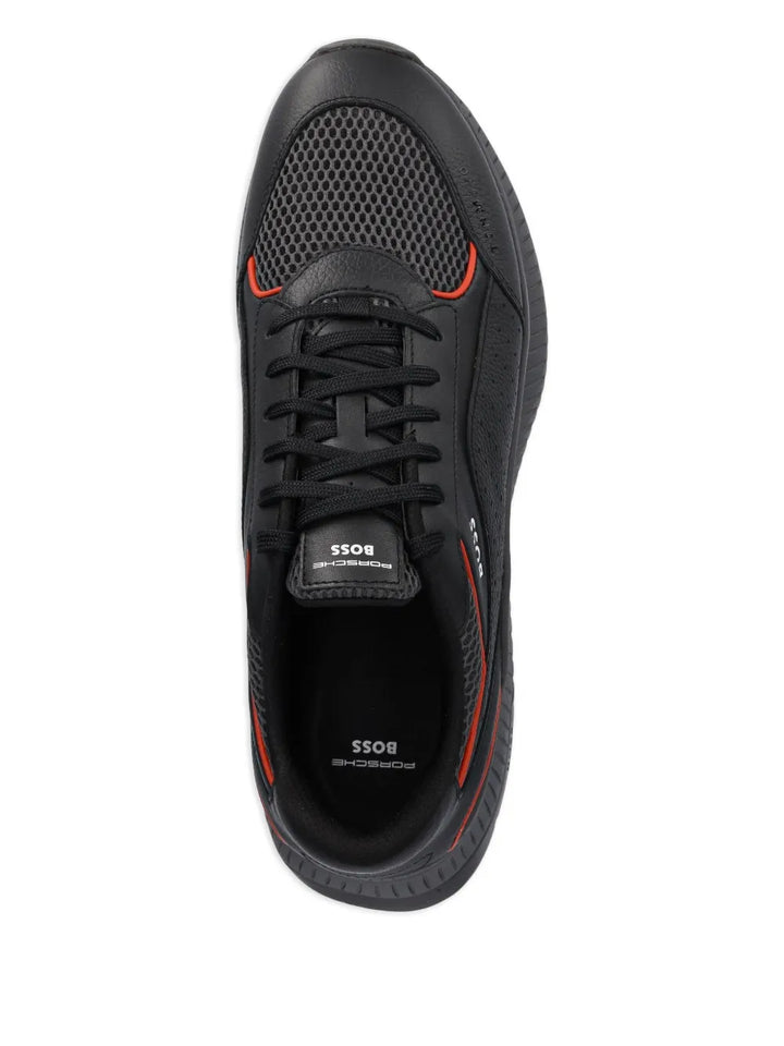 Boss X Porsche Ttnm Evo Perforated Leather Sneakers