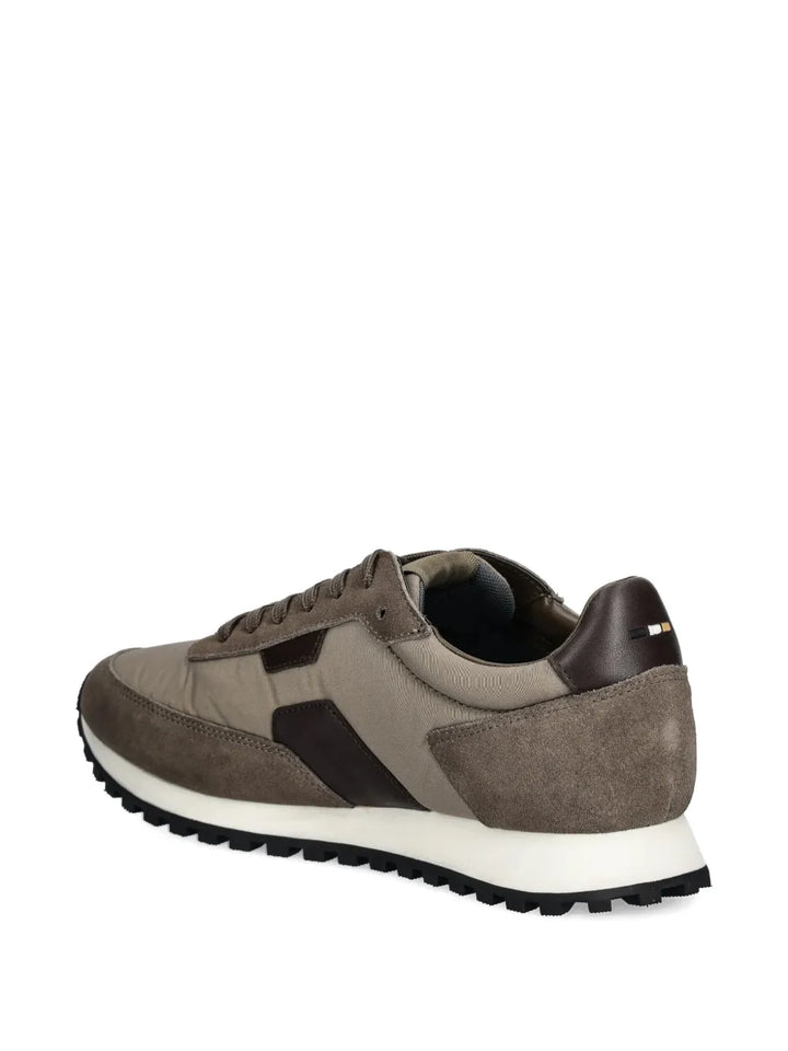 Boss Suede Leather Panel Sneakers