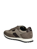 Boss Suede Leather Panel Sneakers