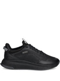 Boss Textured Lace-Up Low-Top Sneakers