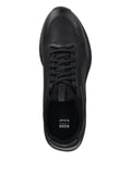 Boss Textured Lace-Up Low-Top Sneakers