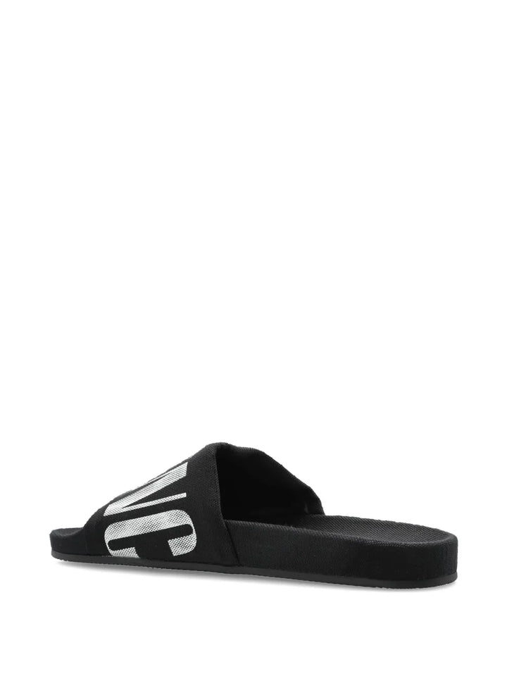 Balenciaga Logo-Print Slides