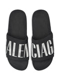 Balenciaga Logo-Print Slides