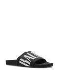 Balenciaga Logo-Print Slides
