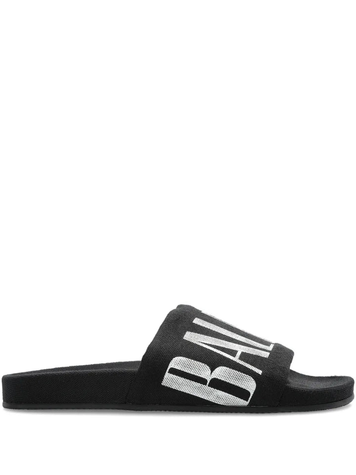 Balenciaga Logo-Print Slides