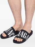 Balenciaga Logo-Print Slides