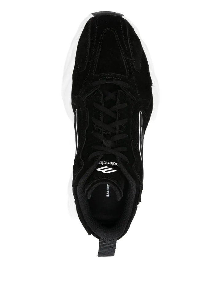 Balenciaga Monday Suede-Leather Sneakers