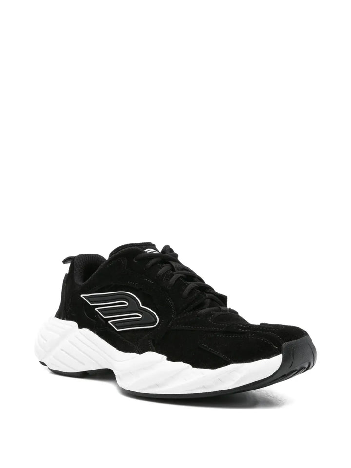 Balenciaga Monday Suede-Leather Sneakers