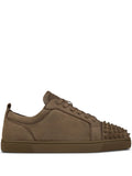 Christian Louboutin Louis Junior Spike-Embellished Suede Sneakers