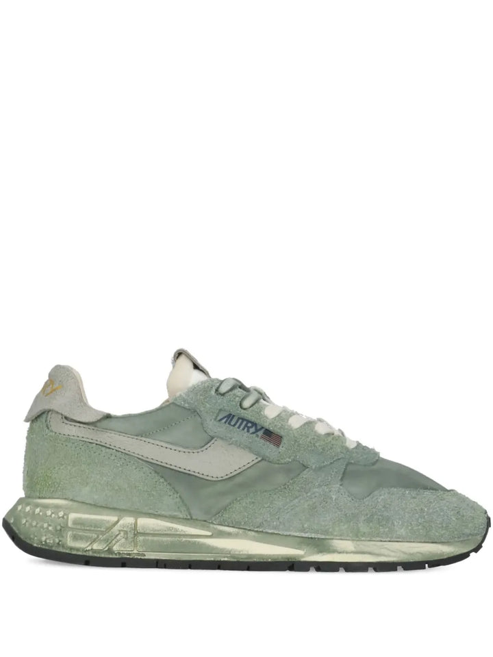 Autry Reelwind Metallic-Panel Suede Sneakers