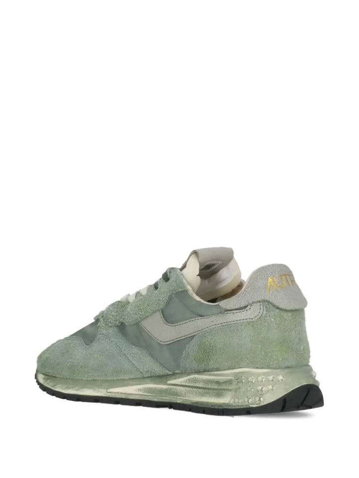 Autry Reelwind Metallic-Panel Suede Sneakers
