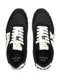 Armani Exchange Logo-Detail Mesh Panel Sneakers