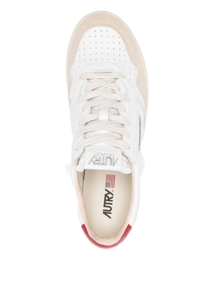 Autry Medalist Leather Suede Sneakers