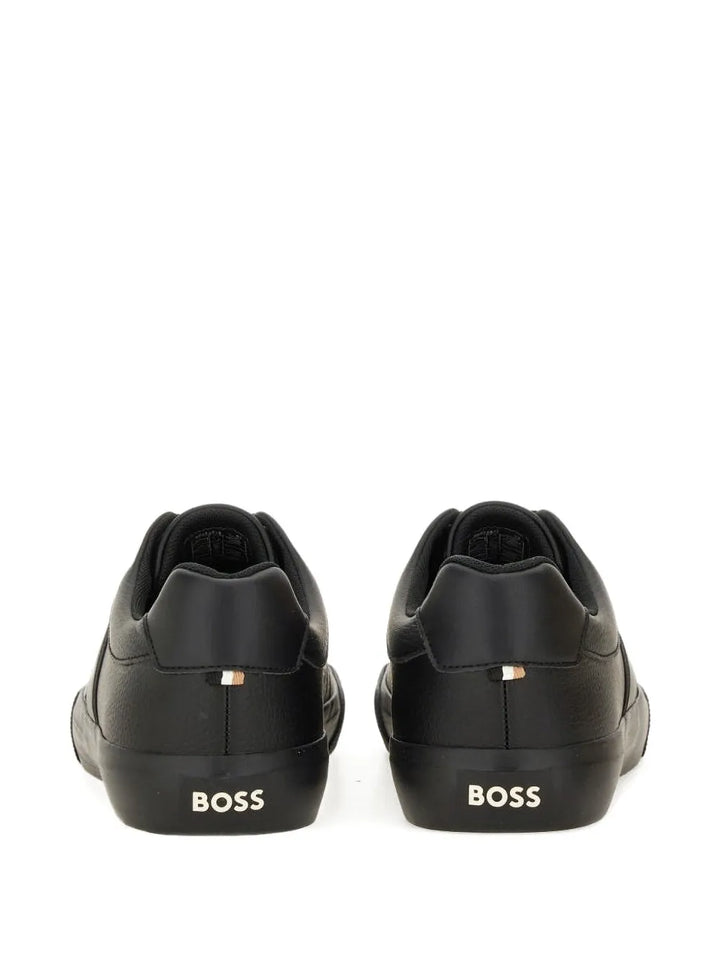 Boss Lace-Up Panelled Sneakers
