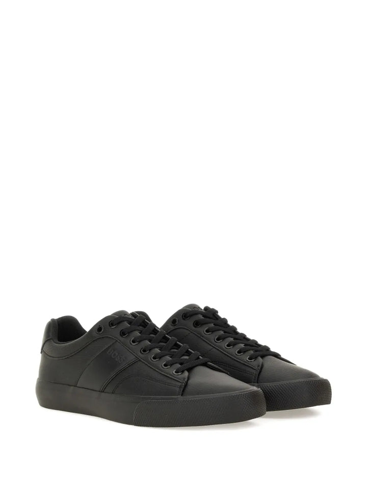 Boss Lace-Up Panelled Sneakers