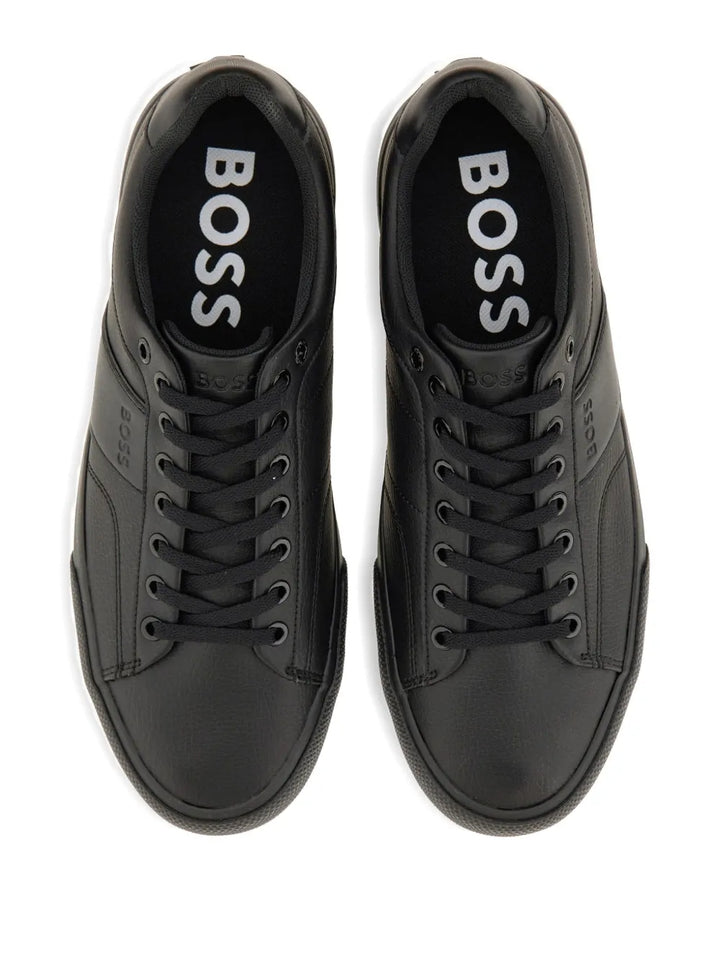 Boss Lace-Up Panelled Sneakers